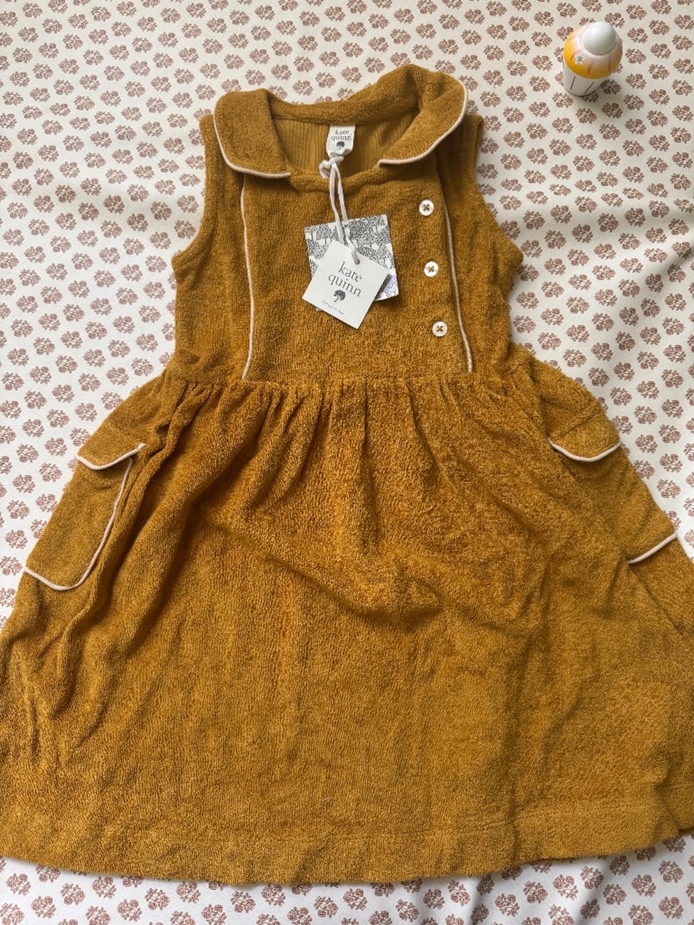 Kate Quinn Terry Peter Pan Apron Dress